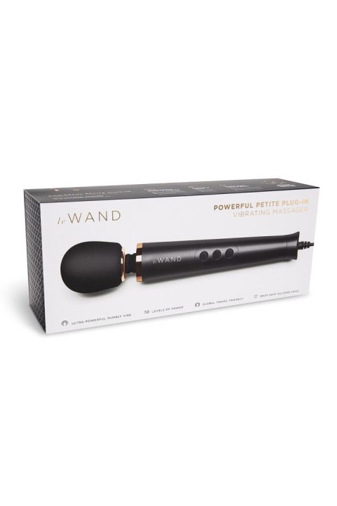 Masażer do ciała LE WAND POWERFUL PETITE PLUG IN BLACK