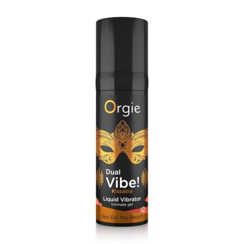 ORGIE DUAL VIBE! SEX ON THE BEACH KISSABLE LIQUID VIBRATOR - 15 ML