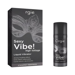 ORGIE Żel-SEXY VIBE! HIGH VOLTAGE - LIQUID VIBRATOR - 15 ML