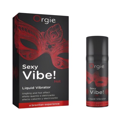 ORGIE Żel-SEXY VIBE! HOT - LIQUID VIBRATOR - 15 ML