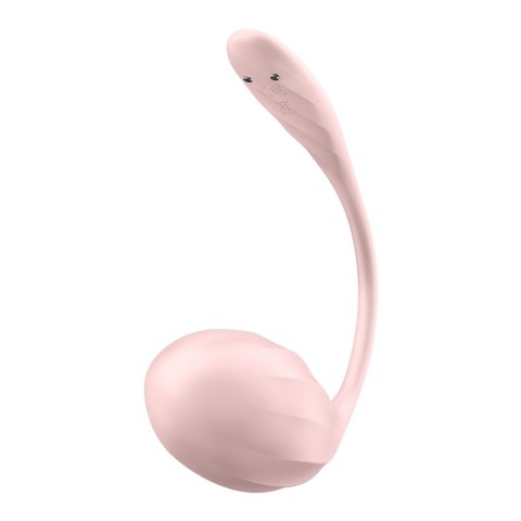 Satisfyer Ribbed Petal Connect App - Wibrator dla par - Rose