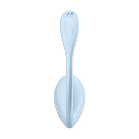 Satisfyer Smooth Petal Connect App - wibrator dla par - jasnoniebieski