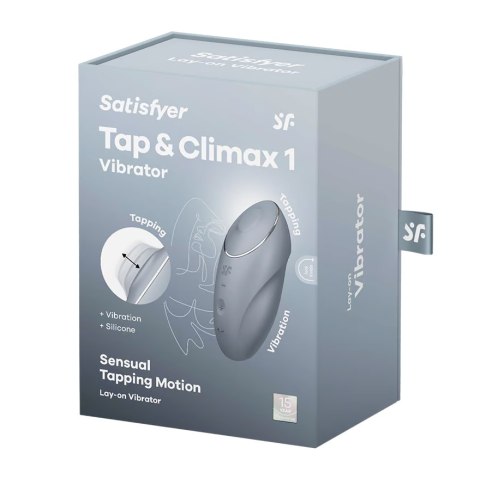 Satisfyer Tap & Climax 1 niebieskoszary