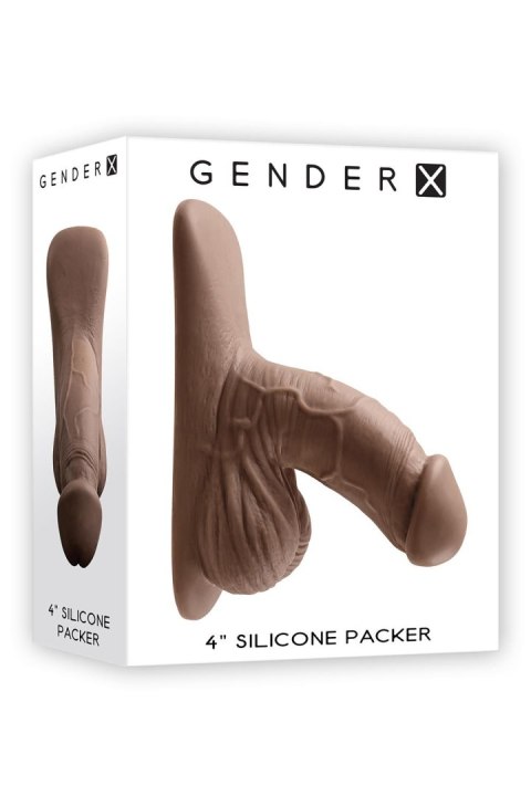 GENDER X 4 INCH SILICONE PACKER DARK