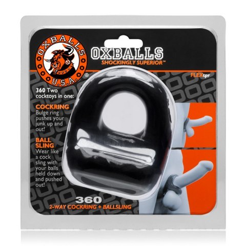 Oxballs - 360 Cockring & Ballsling Black