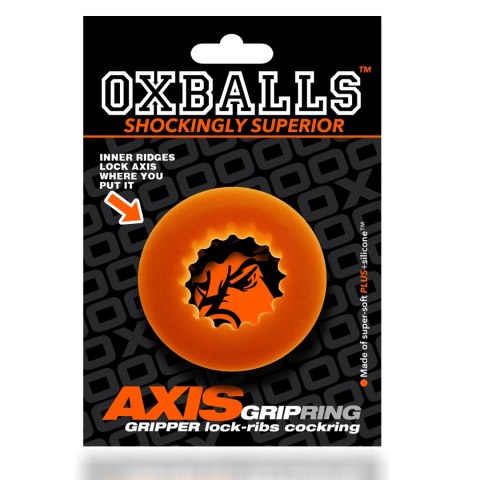 Oxballs - Axis Rib Griphold Cockring Ice Orange