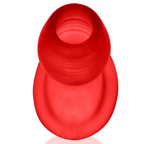 Oxballs - Glowhole-1 Hollow Buttplug with Led Light Large Red