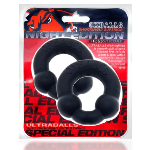 Oxballs - Ultraballs Cockring Special Edition Night 2 pcs Black