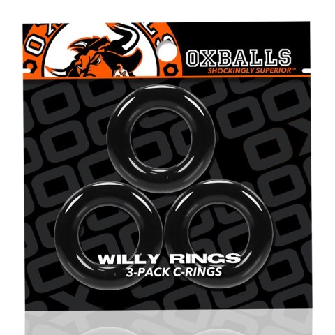 Oxballs - Willy Rings Cockrings 3 pcs Black