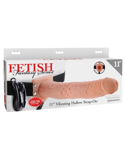 Fetish Fantasy Strap-on Series 11" Vibrating Hollow Strap-On Light