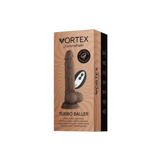 Vortex Wireless Turbo Baller - Brązowy Wibrator