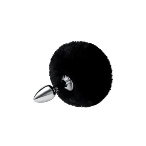 Whipsmart 3-Calowa Metalowa Wtyczka Fluffy Bunny black Tail