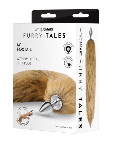 Whipsmart 3" Metal Plug 14" Fox Tail - Korek analny Lis