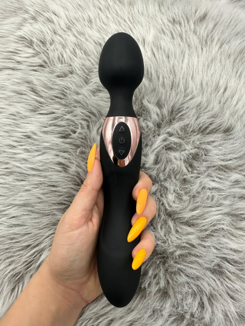 Wibrator Różdżka 2w1 Double Pleasure black