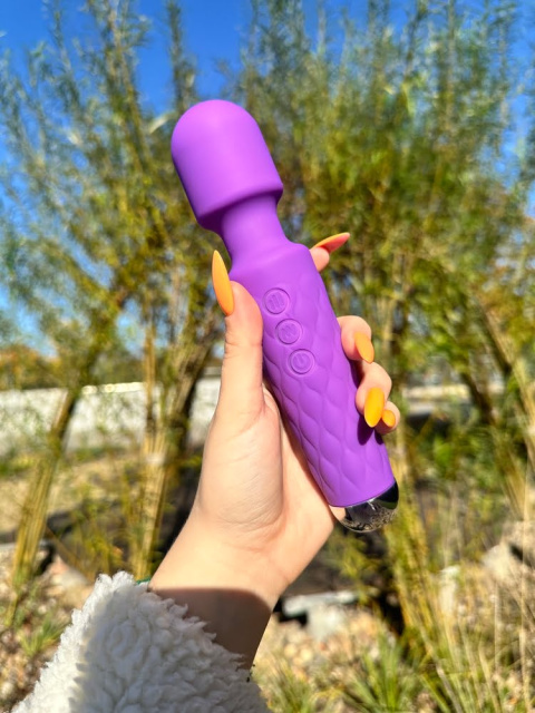 Wibrator Różdżka Masażer do ciała Violet Wand