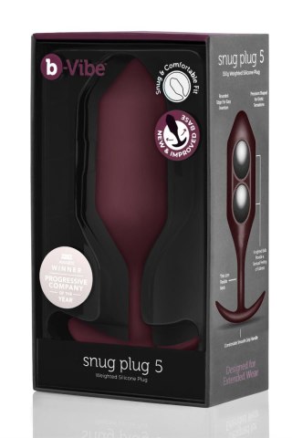 B-VIBE SNUG PLUG 5 DARK RED