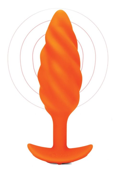 B-VIBE SWIRL TEXTURE PLUG ORANGE