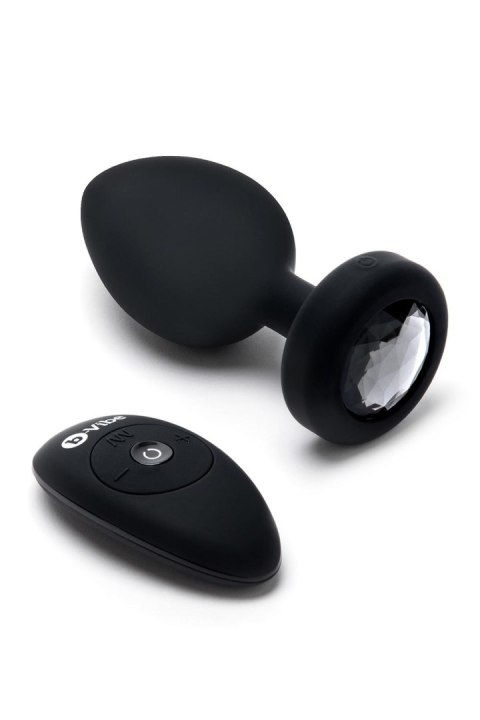 B-VIBE VIBRATING JEWEL PLUG XXL BLACK