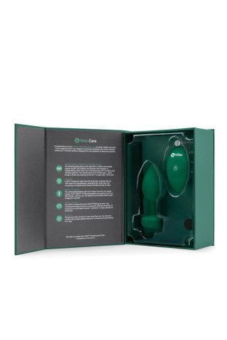 B-VIBE VIBRATING JEWEL PLUG M/L EMERALD GREEN