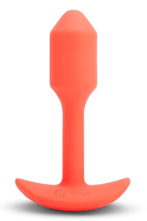 B-VIBE VIBRATING SNUG PLUG 1 ORANGE