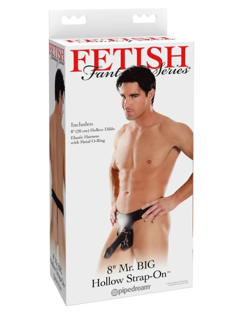 Fetish Fantasy Series Mr. Big Hollow 8" Strap-on Black