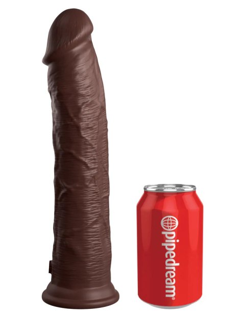 King Cock Dildo Elite 11"Dual Density Silicone Cock Brown