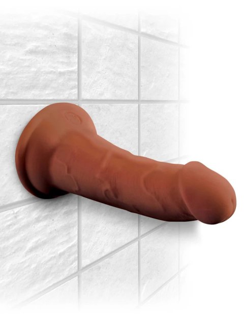 King Cock Dildo Plus 6" Triple Density Cock Brown