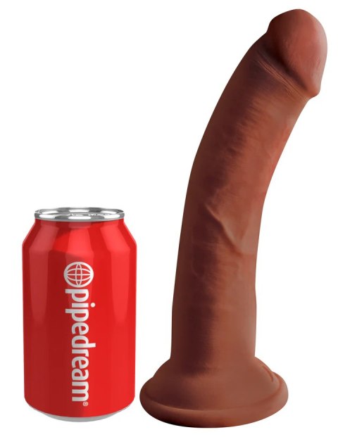 King Cock Dildo Plus 8" Triple Density Cock Brown