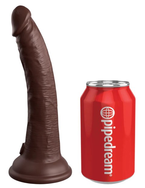 King Cock Elite 7" Dual Density Vibrating Silicone Cock w/ Remote