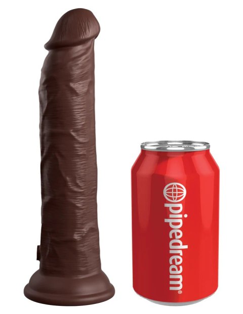 King Cock Elite 9" Dual Density Vibrating Silicone Cock w/ Remote