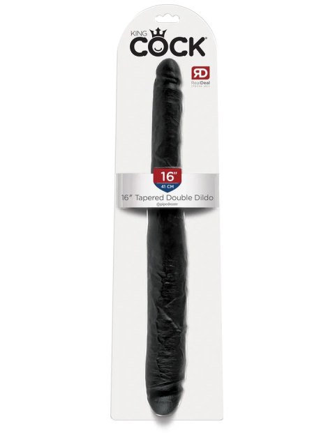 King Cock Podwójne Dildo 16" Tapered Double Dildo Black