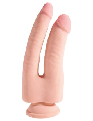 King Cock Podwójne Dildo Plus 9.5" Triple Density Double Penetrator Light