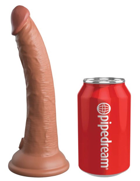 King Cock Silikonowe dildo Elite 7" Dual Density Silicone Cock Tan