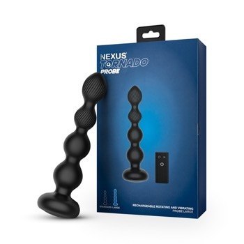 Nexus Korek Analny Tornado Rotating Beaded Probe Large Black