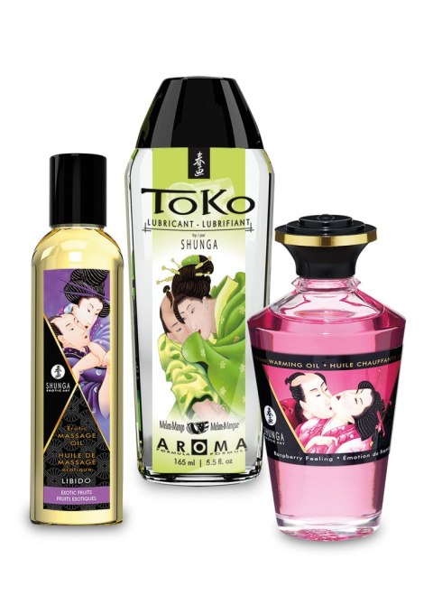 Shunga zestaw olejków do masażu Fruity Kisses Collection