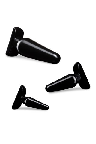 ANAL ADVENTURES BASIC PLUG KIT BLACK