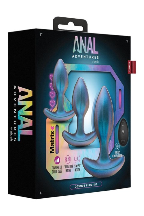 ANAL ADVENTURES MATRIX COSMOS PLUG KIT LUNAR BLUE