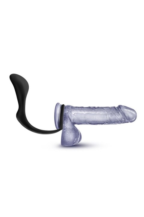 ANAL ADVENTURES PLATINUM COCK RING PLUG BLACK