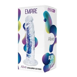 Alive Przezroczyste Dildo 19,3 cm Empire Jelly Dildo Clear