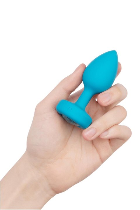 B-VIBE VIBRATING JEWEL PLUG S/M TEAL