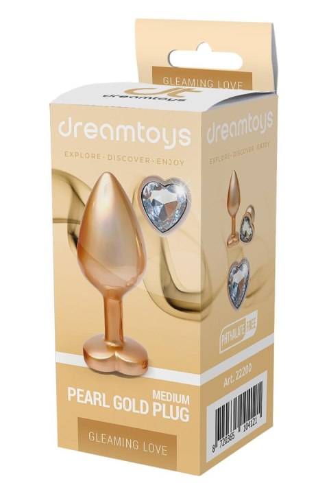 GLEAMING LOVE PEARL GOLD PLUG MEDIUM