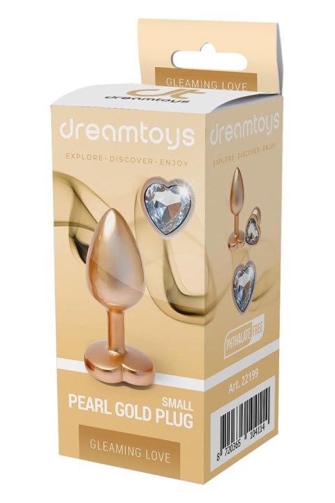 GLEAMING LOVE PEARL GOLD PLUG SMALL