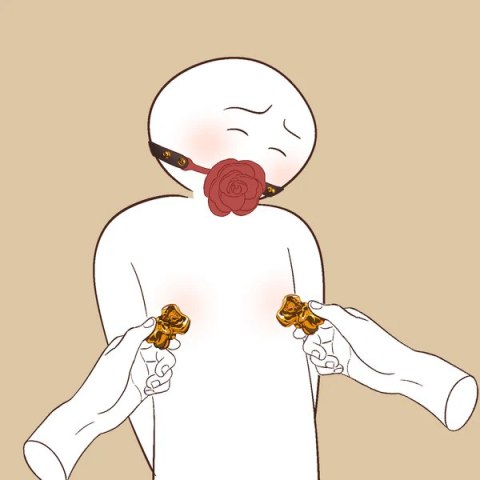 Upko klamerki na sutki Bowknot Binder Clip Style Nipple Clamps