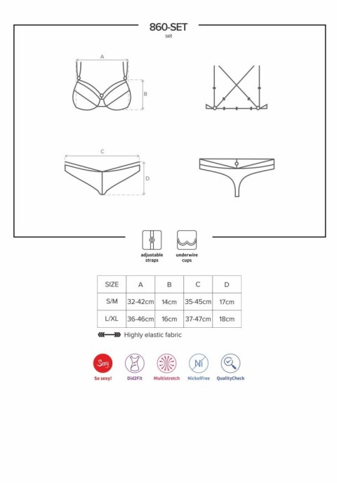 860-SET-2 komplet biały L/XL