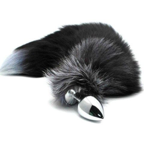 Alive korek analny lisi ogon Black & White Fox Tail S