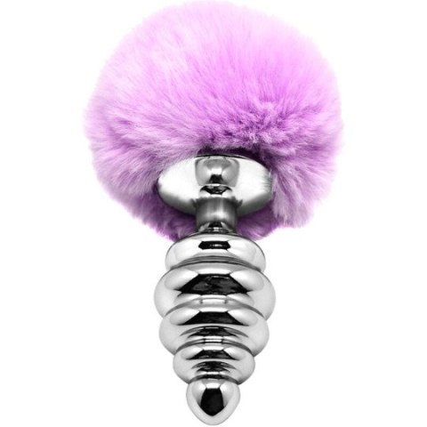 Alive korek analny z ogonkiem Metal Anal Fluffy Twist Plug Lila M