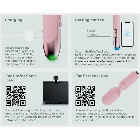 Kiiroo masażer różdżka ProWand Pink