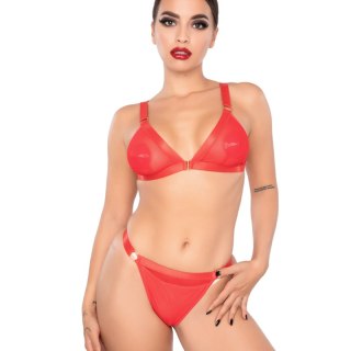 Kinky Diva komplet bielizny Spicy Bra & Briefs Red S/M