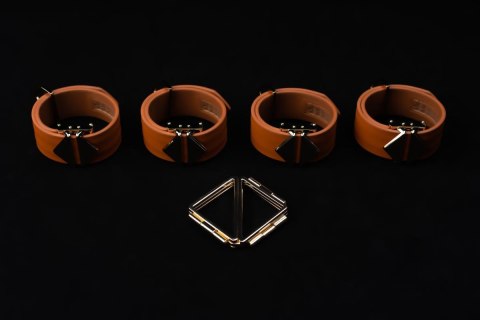 LOCKINK uprząż Bondage Hogtie Set Brown