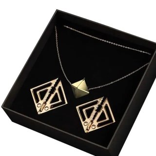 LOCKINK zaciski Nipple Clamps with Heavy Pendant Gold